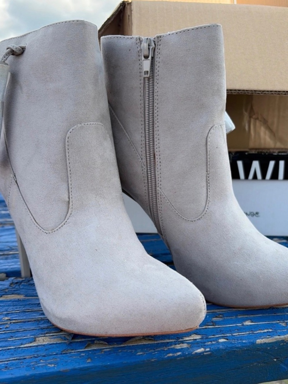 Gray Boots